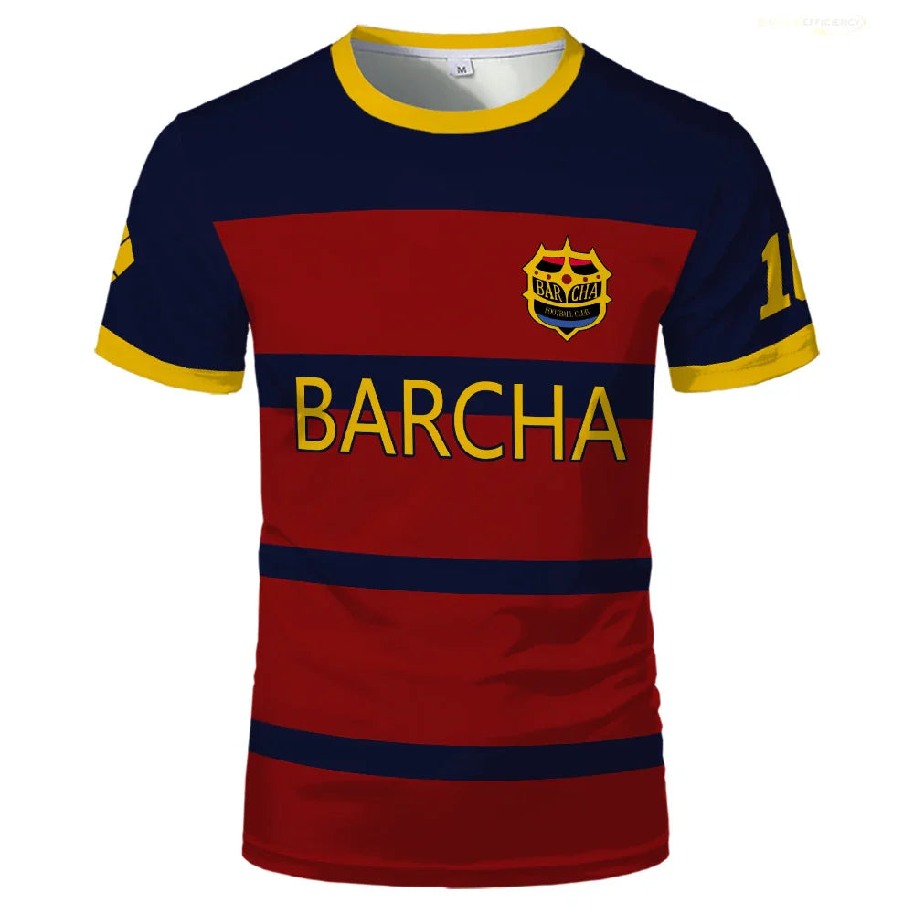Blue Lock FC Barcha Cartoon Anime Cosplay Men Jersey Summer Short Sleeve Children Tee Tops 2024 Style Fashion Mens Boys T-shirt
