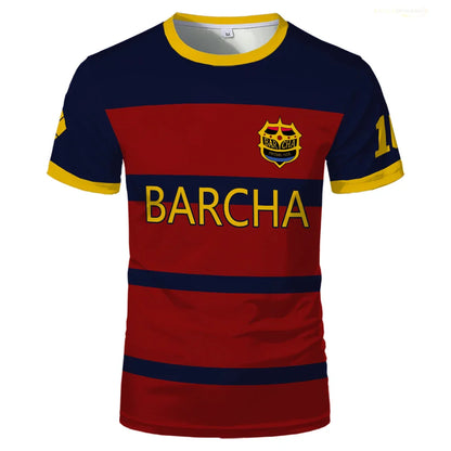 Blue Lock FC Barcha Cartoon Anime Cosplay Men Jersey Summer Short Sleeve Children Tee Tops 2024 Style Fashion Mens Boys T-shirt