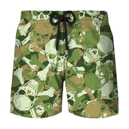 3d Camouflage Tree Leaves Printed Men's Short Pants Casual Personality Cool Camo Beach Shorts Oversized Fashion Board Shorts