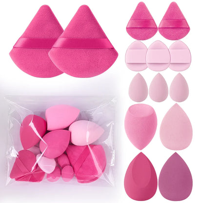 3-20PCS Makeup Brushes Set Eye Shadow Foundation Blush Highlighter Concealer Brush Female Beauty Tool Beauty Sponges Thumb Puffs