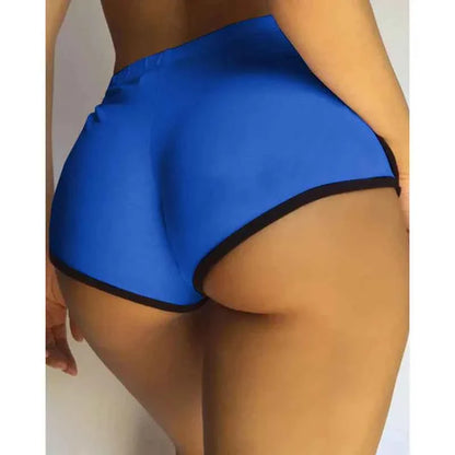 Women's High-Stretch Gym Shorts – Slim Fit Y2K Streetwear Running Trousers