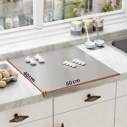 Food Grade Stainless Steel Chopping Board 304 Cutting Board Non-slip Edge Suitable for Cutting Vegetables Pastries Kitchen Tools