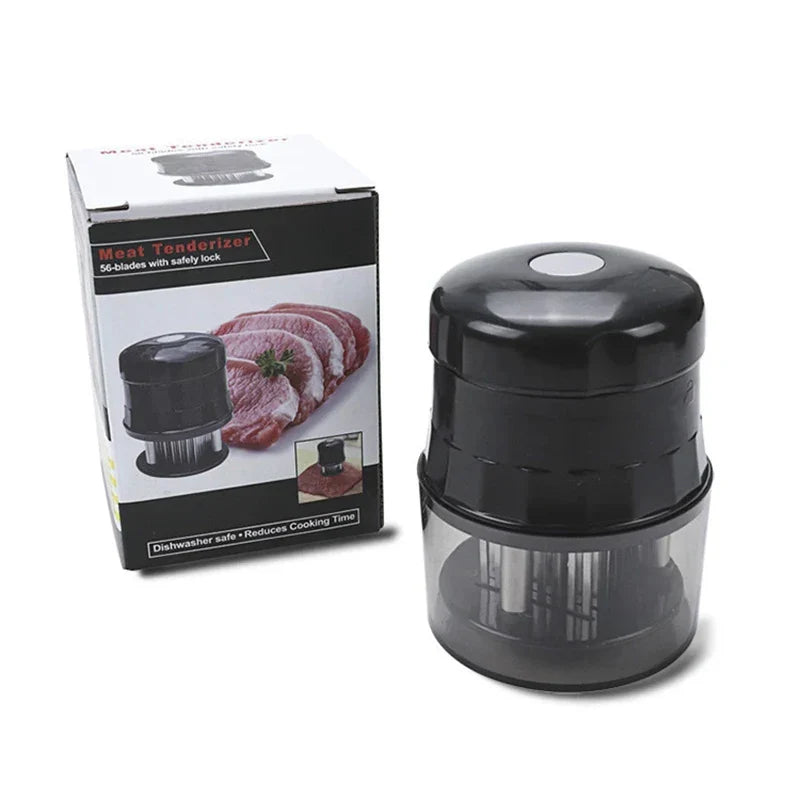 56-Blade Needle Meat Tenderizer – Stainless Steel Kitchen Tool for Steak, Chicken & BBQ