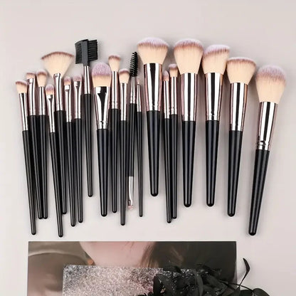 3-20PCS Makeup Brushes Set Eye Shadow Foundation Blush Highlighter Concealer Brush Female Beauty Tool Beauty Sponges Thumb Puffs
