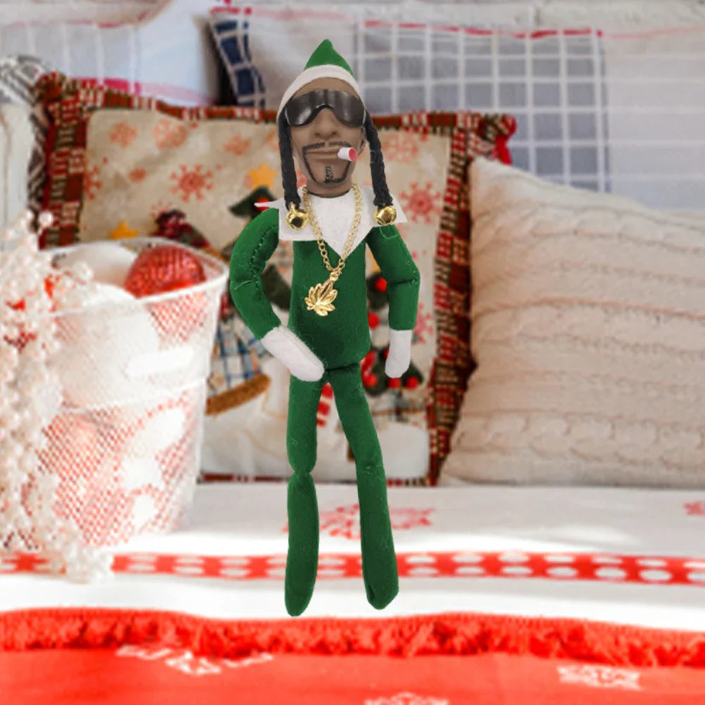11.81 in Christmas Elf Doll Cute Elves Plush Toy Xmas Gift Holiday Cute Plush Shelf Toy Snoop on A Stoop 2023 Christmas Elf Doll