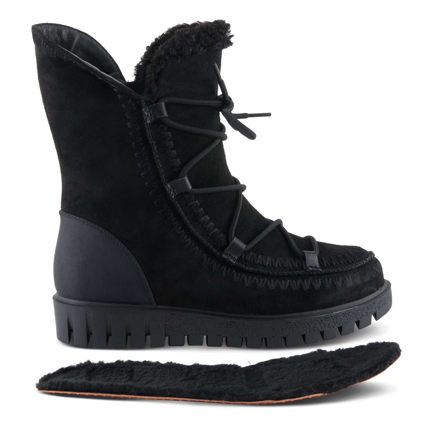 AZURA STICH MID CALF BOOTS
