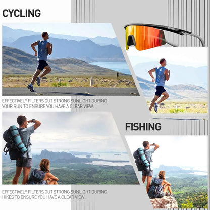 Scvcn New Cycling Glasses MTB Riding Skating Sunglasses Bike UV400 Polarized Fishing Goggles Man Woman Bicycle Eyewear 2026
