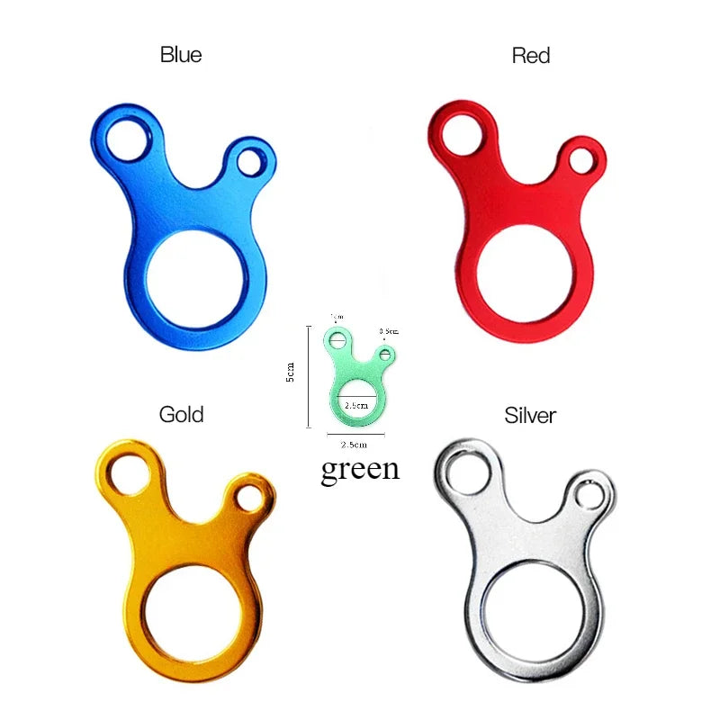 5pcs Fast Binding Tent Adjustment Buckle Camping Anti Slip Explore Outdoor Climb Rope Survival Equipment 3hole Snail Shape Parts