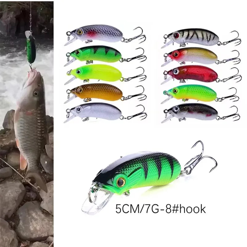 Fishing Lures Set Crankbait Tackle Hard Bait Kit Artificial Minnow Popper Pencil Swing Swimbait Wobblers Bionic Crank
