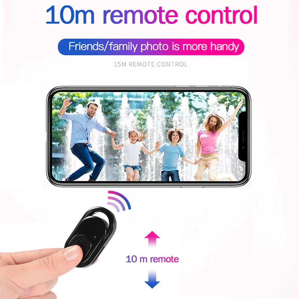 2 Pack Wireless Camera Remote Control - Wireless Remote for iPhone & Android Phones iPad iPod Tablet, Clicker for Photos & Video