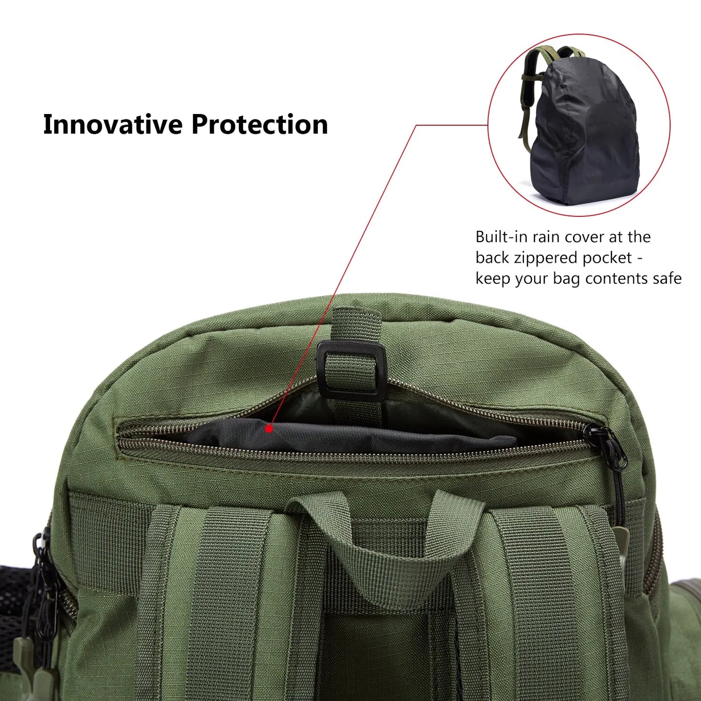 Lightweight Tactical Fishing Tackle Backpack – 600D Polyester, Multifunctional, 2 Colors