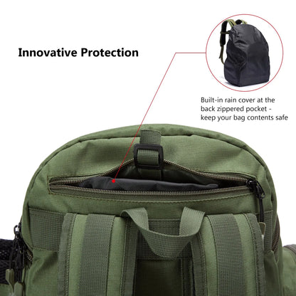 Lightweight Tactical Fishing Tackle Backpack – 600D Polyester, Multifunctional, 2 Colors