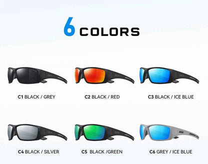 KDEAM High Quality TR90 Material Riding Sunglasses Men's Performance Cycling Sunglasses Polarized Shades Only Sunglass