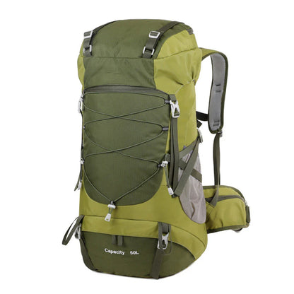 WESTTUNE 50L Hiking Backpack with Rain Cover Multifunctional Mountaineering Bag