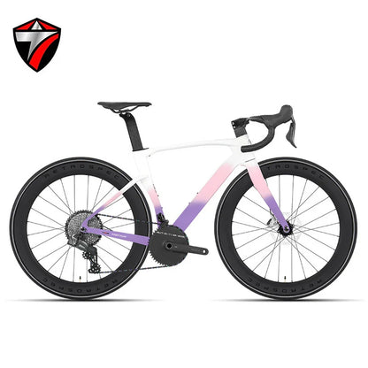 TWITTER Cyclone Full Carbon Road Bike – WheelTop Wireless 12-Speed, Hydraulic Disc Brakes