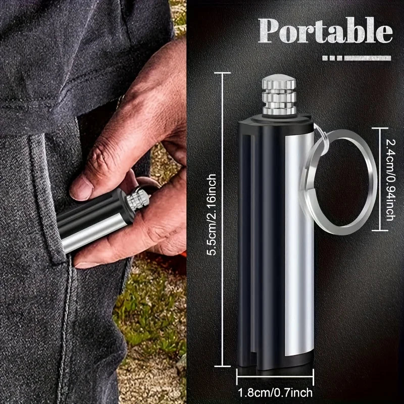 1-50pack Match Lighter, Flint Metal Match Lighter, Outdoor Camping Portable Emergency Survival Lighter, Can Light 10,000 Times