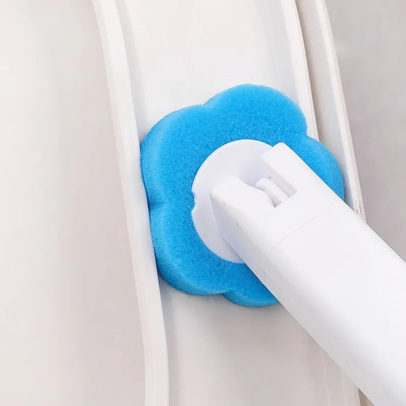 6-60PCS Toilet Disposable Replacement Head Foam Cleaning Sponges Heads Toilet Brush Refills No Dead Angle Bathroom Brush Heads