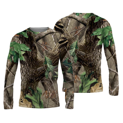 Men's 3D Graphic Long Sleeve T-Shirt – Vintage Print Crew Neck Autumn Streetwear Tee