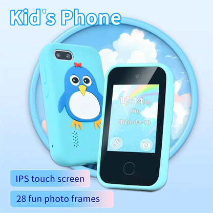 32GB Kids Smart Phone 2.8'' IPS Mini Toy Phone Music Player  28 Games Alarm Clock Flashlight Dual Camera Educational Funny Toys