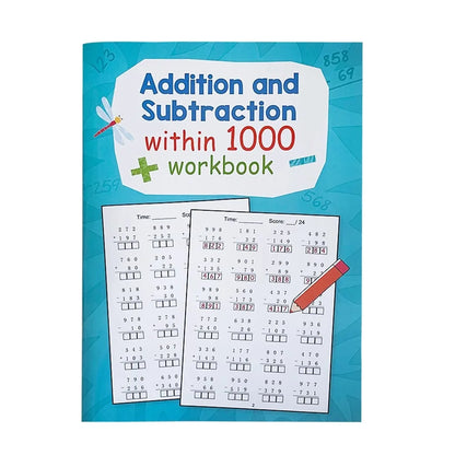 Addition And Subtraction Within 1000 Maths Workbook Primary School Training Book Arithmetic Competition Teaching Aids Montessori