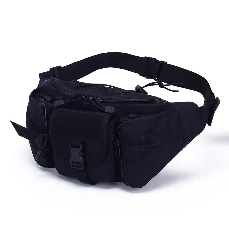 Men's Tactical Fanny Pack Nylon Waist Bag - Outdoor Sports Cycling Travel Hiking Camping Hip Pack Small Utility Belt Bag
