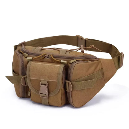 Men's Tactical Fanny Pack Nylon Waist Bag - Outdoor Sports Cycling Travel Hiking Camping Hip Pack Small Utility Belt Bag