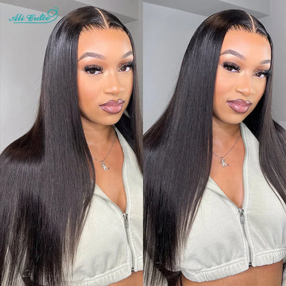 Ali Grace Glueless Wig 5x6 Straight Human Hair Wear&Go 4x4 Lace Closure Wig PrePlucked Hairline 13x4 Lace Front Human Hair Wigs