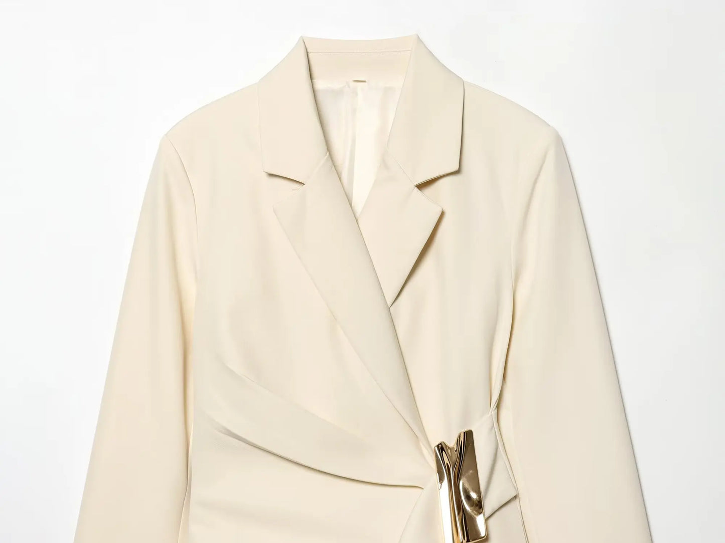 NLZGMSJ 2026 Spring Office Lady Chic Women Blazer Suit Solid Long Sleeve Blazer Long Zipper Pants Fashion Suit