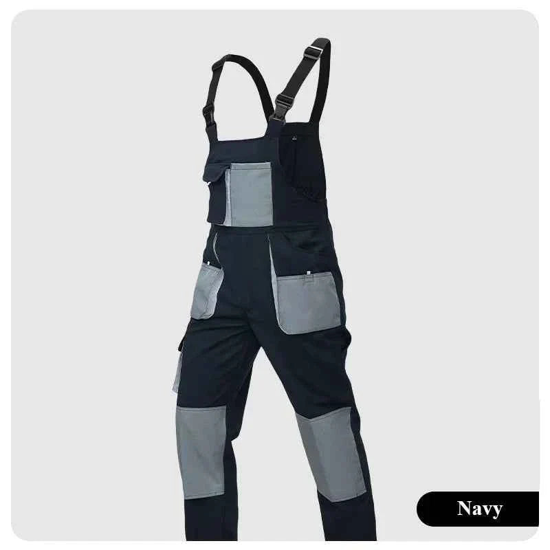 High Quality Men's Overalls Big Multi-Pocket Jumpsuit Wearproof Romper Factory Labor Protection Clothing Men Workwear Suits