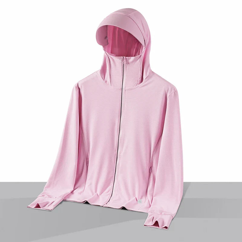  Summer Thin Couple Sports Leisure Sunscreen Clothing Comfortable High Quality Ice Silk Breathable Outdoor UV Protection Coat