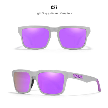 KDEAM Classic Square Sunglasses Men Women Category 3 Polarized Sun Glasses Unique Frame Surface Eyewear With Case Box KD332