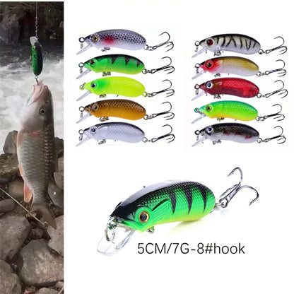 Fishing Lures Set Crankbait Tackle Hard Bait Kit Artificial Minnow Popper Pencil Swing Swimbait Wobblers Bionic Crank