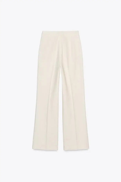 Double-Breasted Long-Sve Suit Jaet 304035 Sewing Decorative High Waist Casual Long Pants 303035 Faionable Women's Set