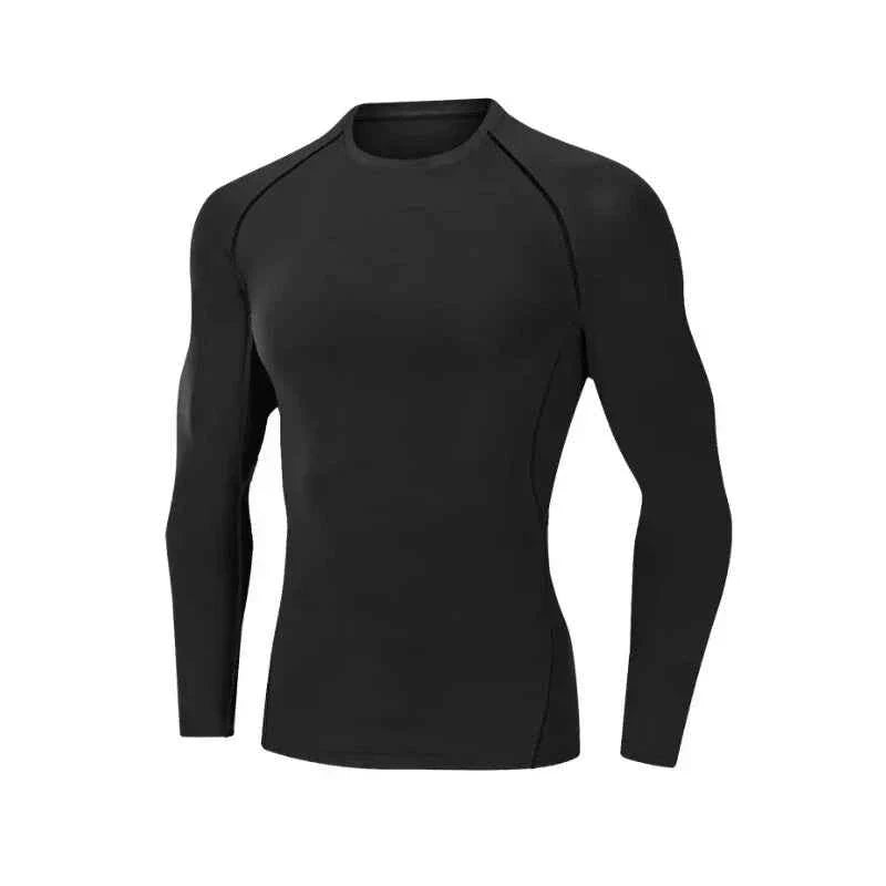 Men's Compression Long Sleeve Shirt – Quick-Dry Gym & Running Base Layer