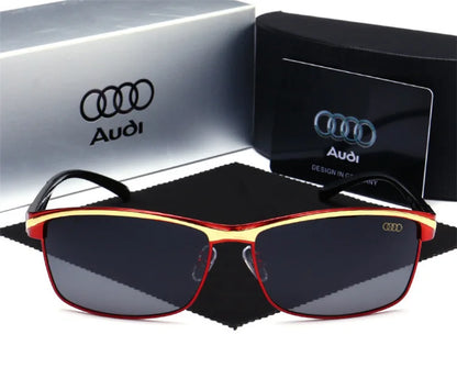Audi UV400 Polarized Rectangle Sunglasses Glasses for Men Women Driving Motorcycle Outdoor Cycling Glasses AntiGlare Lens 551