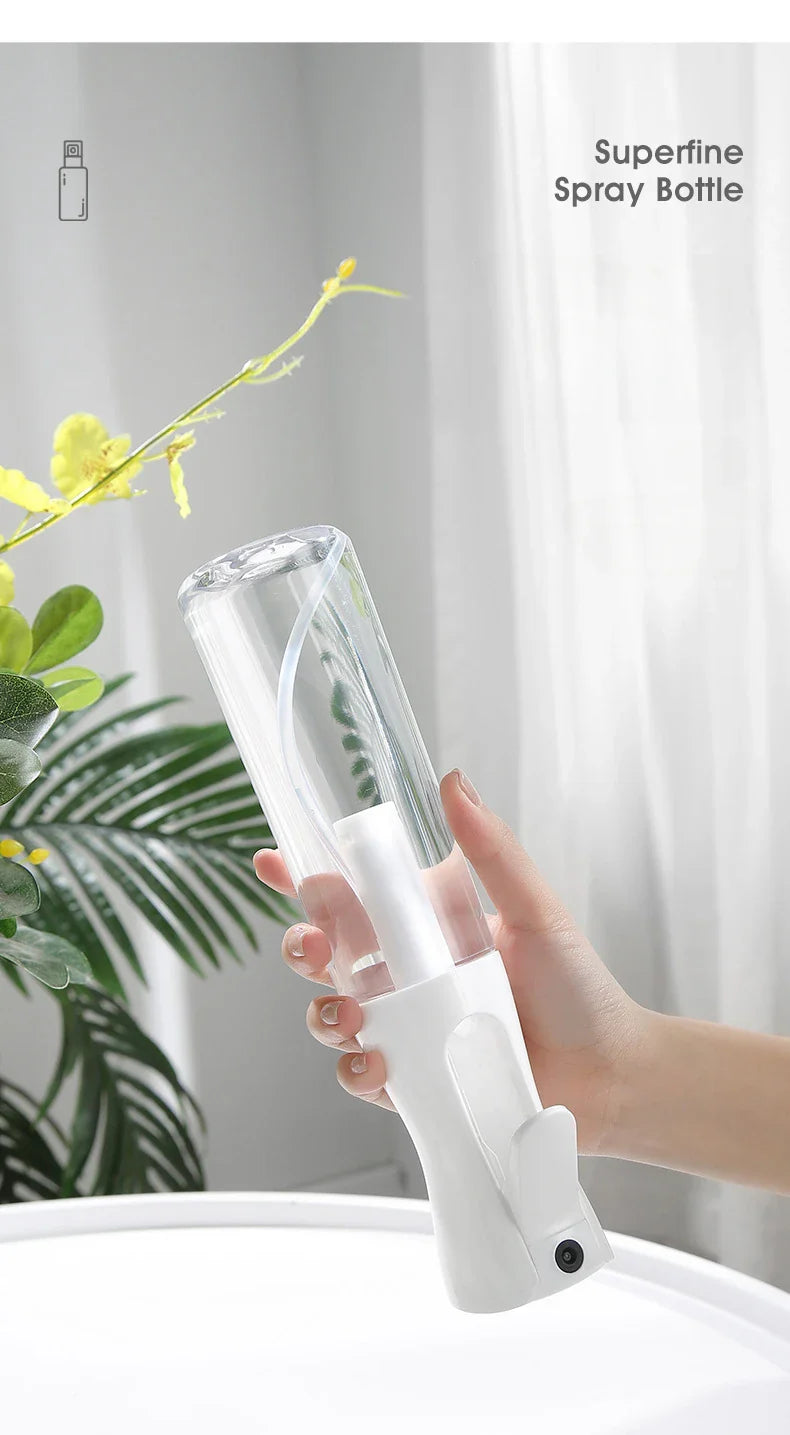 500/300/200ml Hair Spray Bottle Refillable Bottles Continuous Mist Watering Can Automatic Salon Barber Water Sprayer Hair Tools