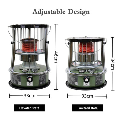 Liftable Kerosene Camping Stove – Windproof Portable Heating Stove for Outdoor & Home Use