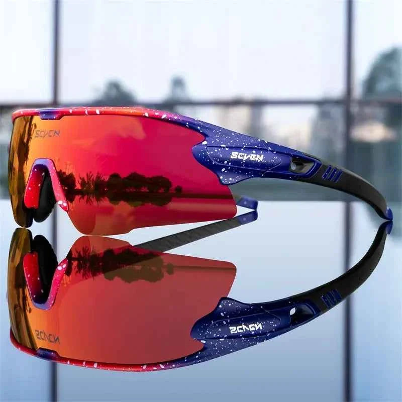 SCVCN New Sports Sunglasses Photochromic Cycling Glasses Mountain Bicycle Goggles MTB Road UV400 Protection Sun Eyewear for Man