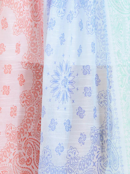 Spring Summer 2025 New Women Fashion Rainbow Print Elegant Shirt Long Dresses Vintage Single Breasted Party Dress Bohemian Trend