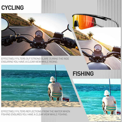 Scvcn New Cycling Glasses MTB Riding Skating Sunglasses Bike UV400 Polarized Fishing Goggles Man Woman Bicycle Eyewear 2026
