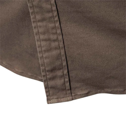 AIOPESON 2025 Business Cotton Pocket Shirt Men Long Sleeve Quality Casual Shirts for Men Casual Slim Fit Solid Color Men Shirts