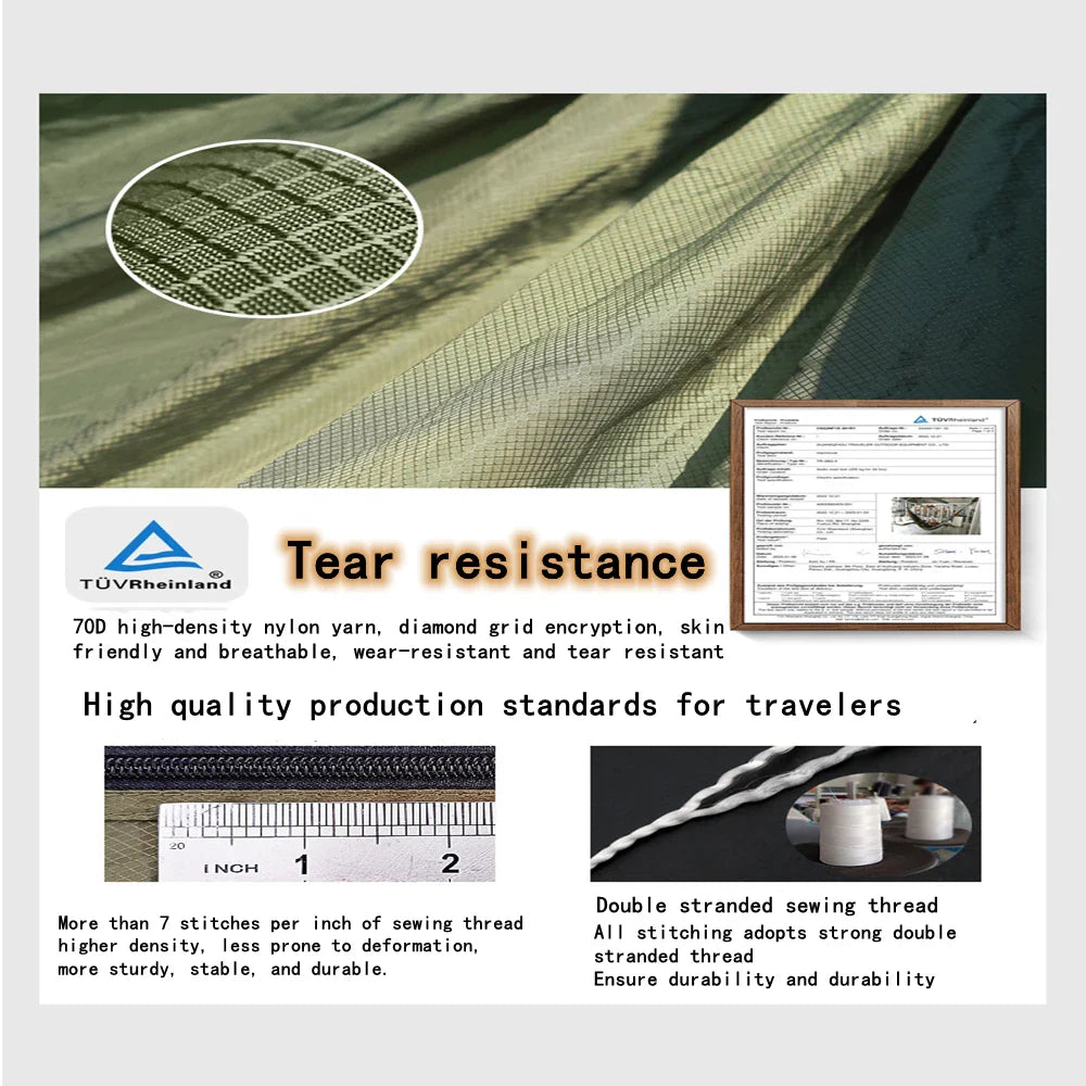 Camping Hammock With Mosquito Net Outdoor Garden Portable Awning Tent Canopy Sleeping Hanging Hammocks Swing For Nature Hike