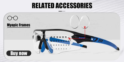 SCVCN New Sports Sunglasses Photochromic Cycling Glasses Mountain Bicycle Goggles MTB Road UV400 Protection Sun Eyewear for Man