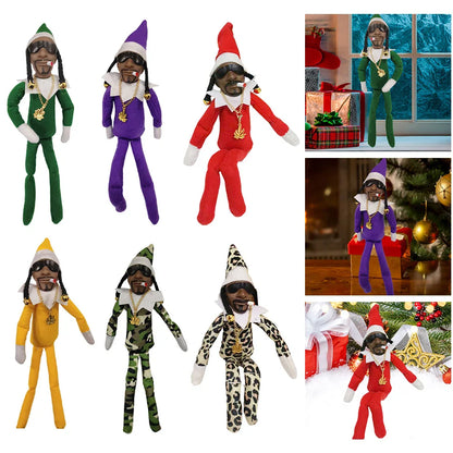 11.81 in Christmas Elf Doll Cute Elves Plush Toy Xmas Gift Holiday Cute Plush Shelf Toy Snoop on A Stoop 2023 Christmas Elf Doll