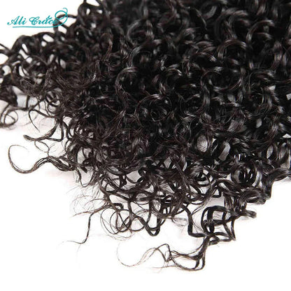 ALI GRACE Hair Brazilian Kinky Curly Hair 3 Or 4 Bundles 10-28 Inch Natural Color 100% Remy Human Hair Curly Weave Hair Bundles