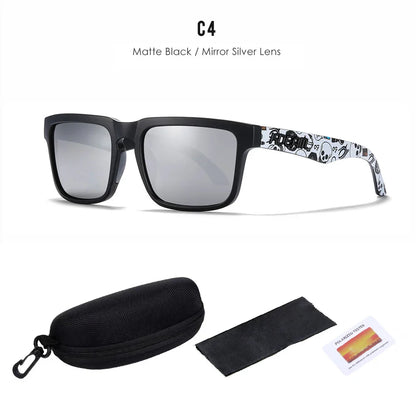 2025 Kdeam Polarized Sunglasses for Men Women Fashion Unisex Brand Trendy Outdoor Eyewear For Couple Mirror red lens