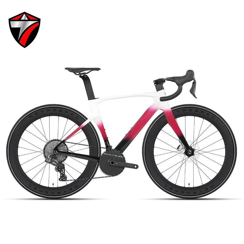 TWITTER Cyclone Full Carbon Road Bike – WheelTop Wireless 12-Speed, Hydraulic Disc Brakes