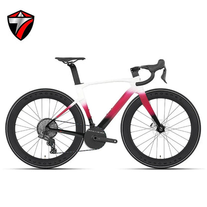 TWITTER Cyclone Full Carbon Road Bike – WheelTop Wireless 12-Speed, Hydraulic Disc Brakes