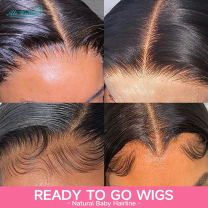 Ali Grace Glueless Wig 5x6 Straight Human Hair Wear&Go 4x4 Lace Closure Wig PrePlucked Hairline 13x4 Lace Front Human Hair Wigs