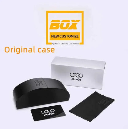 Audi Retro Oval UV400 Polarized Sunglasses for Men Women Motorcycle Glasses Antiglare Outdoor Adventure Shades lunette de soleil
